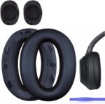 WH-1000XM2 Ear Cushions Replacement Noise Isolation Ear Pads Compatible with Sony WH1000XM2 & Sony MDR-1000X Over-Ear Headphones- Added Thickness & Plastic Stick(Black) - Image 2