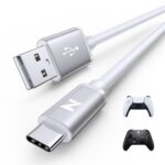 White PS5 USB C Charging Cable 10ft, Long PS5 Controller Charger Cord, 10 ft USB A to USBC Cable for Sony PlayStation 5/Pro/Controller, Xbox Series X/Series S Controller - Image 2