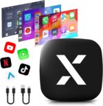 Wireless CarPlay & Android Auto Adapter with Play Store/YouTube/Netflix/Disney+[32GB] Support Screen Mirroring/TF Card/USB Drive,Fit for Built-in Wired CarPlay Car,FEXIER X Car Play Video Magic AI Box - Image 2
