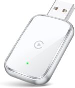 Wireless Carplay Adapter for iPhone, Convent Wired to Wireless Car Play Adapter, Mini Size with Extension Cable USB & USB C/Type-C, Stable Control & No Delay, White - Image 2