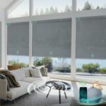 Yoolax Smart Blinds, Motorized Matter Solar Shades Flame Resistat Automatic Blinds for Windows Motorized Shades Compatible with Alexa, Google Home, Homekit(Solar-3% Openness Twilight Gray) - Image 2