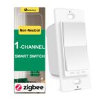 Zigbee Smart Switch no Neutral Required | 1 Channel Rocker Paddle Smart Light Switch Compatible with Alexa, SmartThings and Work with Google Home, Smart Home Devices, 1-Pack - Image 2