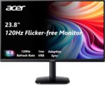 acer KB242Y G0bi 23.8 IPS Full HD (1920 x 1080) Zero-Frame Gaming Office Monitor | Adaptive-Sync Support (FreeSync Compatible) | Up to 120Hz Refresh | 1ms (VRB) | sRGB 99% | Tilt | HDMI & VGA Ports - Image 2