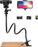 aienvh Webcam-Stand-Mount Phone Camera Desk-Clamp-Holder - 27 Inch Flexible Gooseneck Arm Mount Stand for Phone Gopro Hero Webcam C922 C930 C930e C920 Brio 4K C615 C922x C925e C920s C270 C310 - Image 2