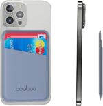 doeboe Leather Phone Card Holder for Back of Phone, Credit Card Case Stick on Cell Phone, Strongly Adhesive Phone Wallet Sleeve, Compatible with iPhone, Samsung, Android and All Smartphones - Image 2