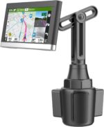 for Garmin GPS Car Mount Cup Holder Replacement 17mm Ball Mount with Adjustable Height Angles fit Garmin Nuvi Drive Dezl Portable Navigator, Black - Image 2
