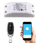 remote switch, WiFi &RF433, AC90-250V 10A, 1Gang wireless relay switch.Compatible with Alexa/Google Home,Voice Control,Timer Function. - Image 2